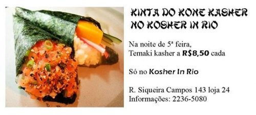 Noite do Kone Kasher no Kosher in RIo