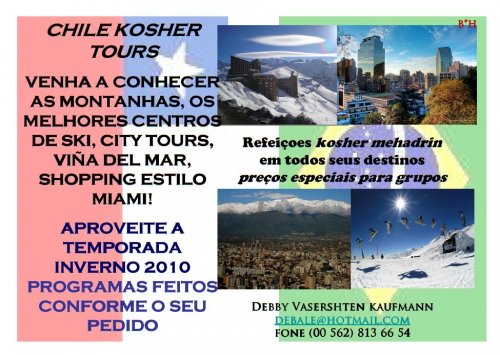 Chile Kosher Tours com serviço em portugues