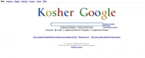 O Google, maior portal de buscas da internet brasileira e mundial disponibiliza seu serviço de buscas especial para a comunidade Judaica