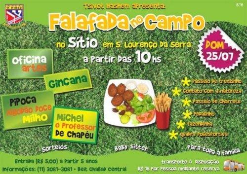 Super Domingo para Famílias no Campo. Participe com sua familia!