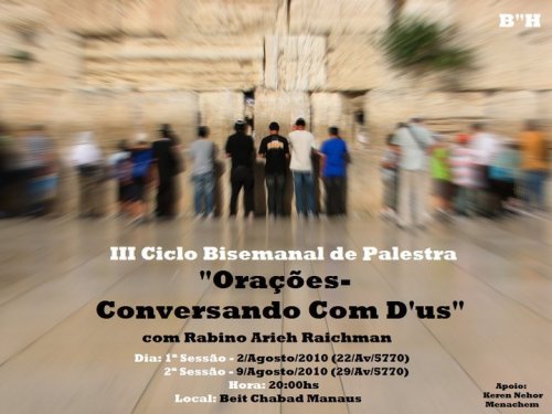 Orações - Conversando com D'us - III Ciclo de Palestras em Manaus