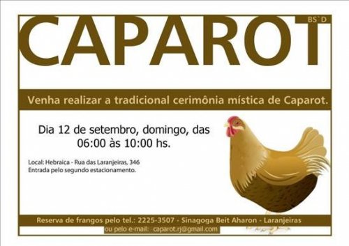 Caparot na Hebraica RJ