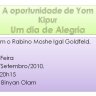 Palestra de Yom Kipur com o R' Moshe Igal no Binyan Olam