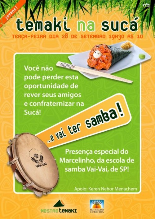 Temaki na Sucá para Jovens no Beit Chabad Curitiba