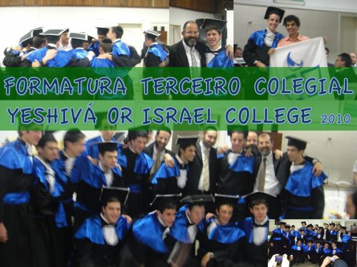 Yeshiva de Cotia comemora a Formatura de seu Terceiro Colegial, formando Jovens para a vida e para o mundo