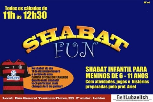 Shabat Fun - Shabat infantil para meninos de 6 a 11 anos no Rio de Janeiro