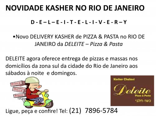 Novo Delivery Kasher no Rio de Janeiro