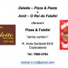 Deleite Pizza e Pasta com menu especial e falafel neste domingo no RIo de Janeiro