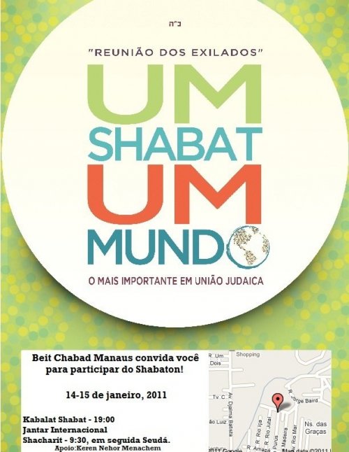 Um Shabat um Mundo -  o mais importante em união Judaica - Shabaton em Manaus - Reunião dos exilados 