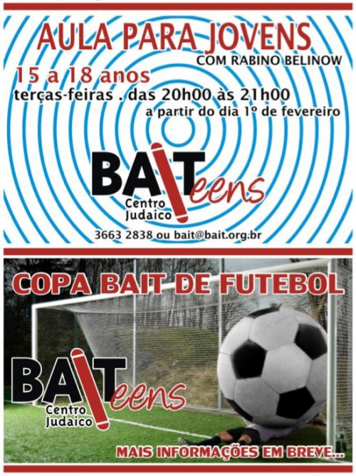 Aula para Jovens no Bait Teens + Copa Bait de Futebol