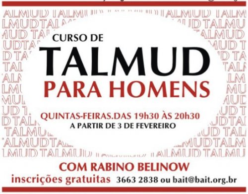 Curso de Talmud para Homens em Higienópolis