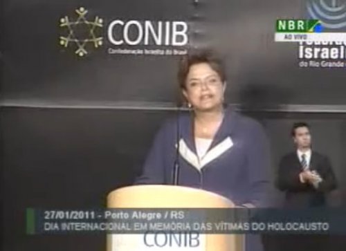 VÍDEO: Presidente do Brasil Dilma Rousseff, no Dia Internacional em Memória das Vítimas do Holocausto: "Memória é a arma humana para impedir a repetição da barbárie..."