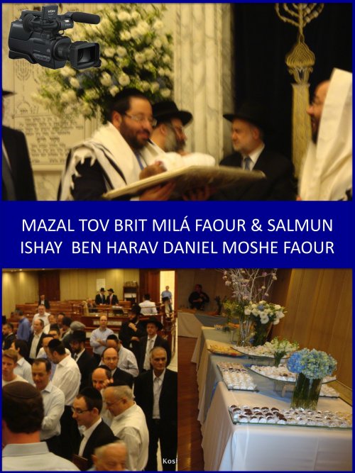 FILME & FOTOS: Brit Milá Ishay  ben Harav Daniel Moshe Faour