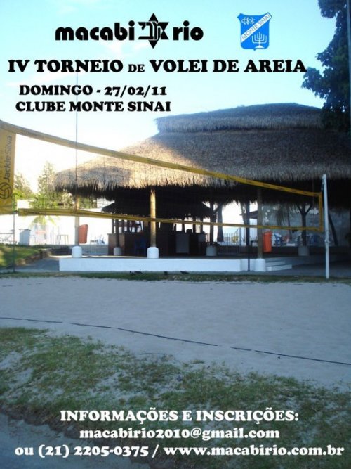 IV Torneio de Volei de Areia do Macabi Rio no Clube Monte Sinai