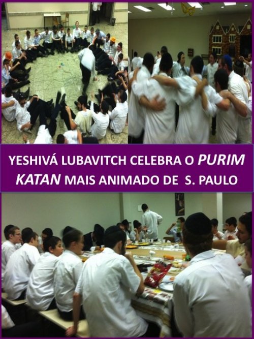 Purim Katan Party dos Alunos da Yeshivá Lubavitch é o Mais Animado de São Paulo