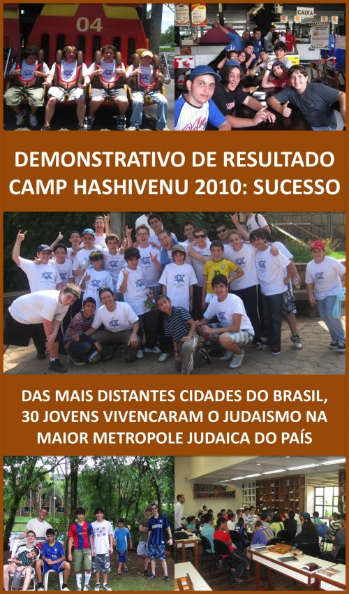 Camp Hashvenu 2010 é sucesso nas férias de verão e promete muito mais para 2011