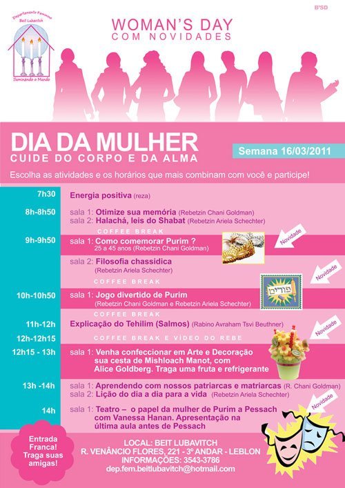 Womens's Day com Novidades no RIo de Janeiro