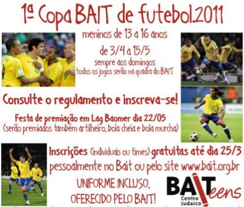 Primeira Copa Bait SP de Futebol - Bait Teens