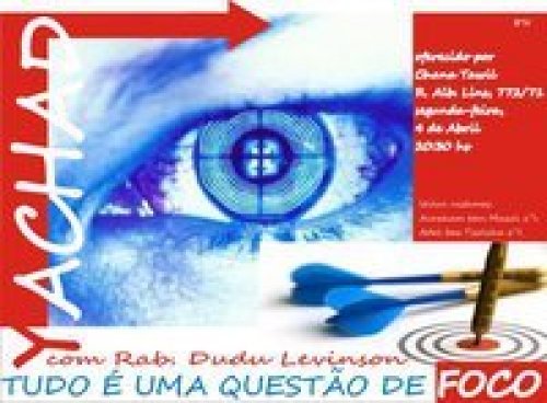 Evento do Grupo Feminino Yachad: "Tudo é uma Questão de Foco", com Rabino Dudu Levinson