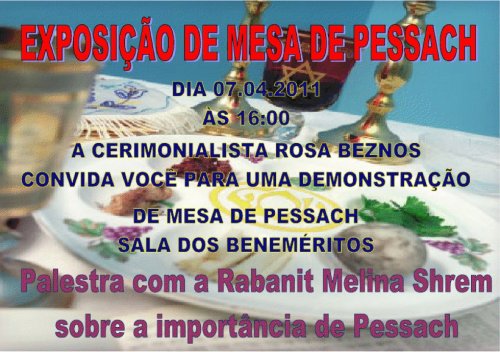 Palestra com a Rabanit Melina Shrem sobre a importância de Pessach no Rio de Janeiro