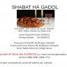 Shabat haGadol com Refeição Completa no Salão do Colégio Iavne - Beit Chinuch