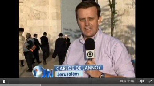 JORNAL NACIONAL - VÍDEO: Milhares de judeus chegam a Jerusalém para celebrar o Pessach 2011