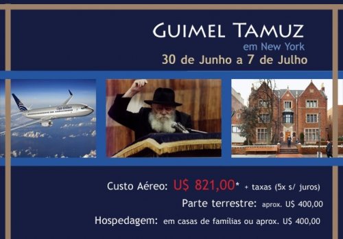 Grupo dos Gauchos para Guimel Tamuz 2011 em New York com o Chabad-Lubavitch Porto Alegre