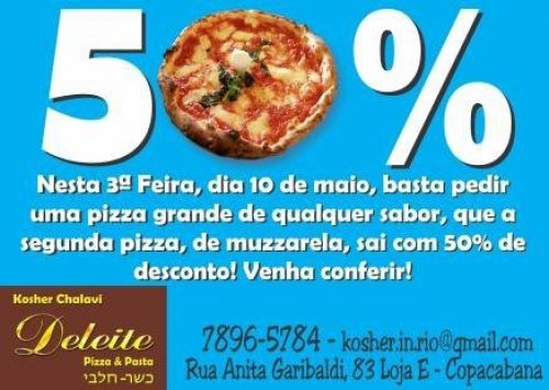 Desconto Especial no Deleite RJ na Compra de duas Pizzas