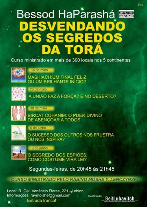 Bessod haParashá - Desvendando os Segredos da Torá com Rabino Moshe Y. Lenczynski