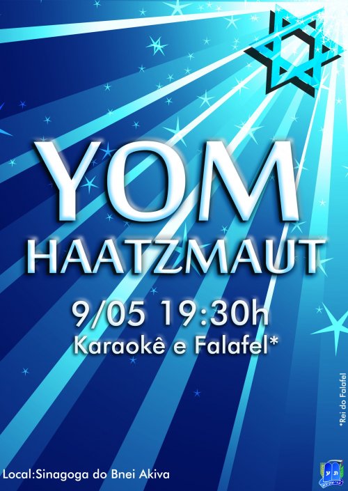 Yom Haatzmaut com Karaoke e Falafel no Bnei Akiva Copacabana