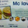 Mc Iavne Kasher Pré Shavuot 2011 - Hambúrguer, hot-dog, falafel, batata-frita, saladas, suco, pães, molhos e sobremesa