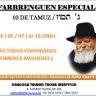 Farbrenguen Especial de Guimel Tamuz na Sinagoga Talmud Thorá Lubavitch no Bom Retiro