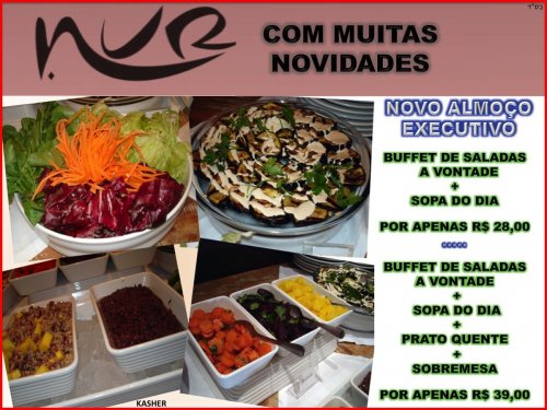 Restaurante NUR com Novo Almoço Executivo Kasher