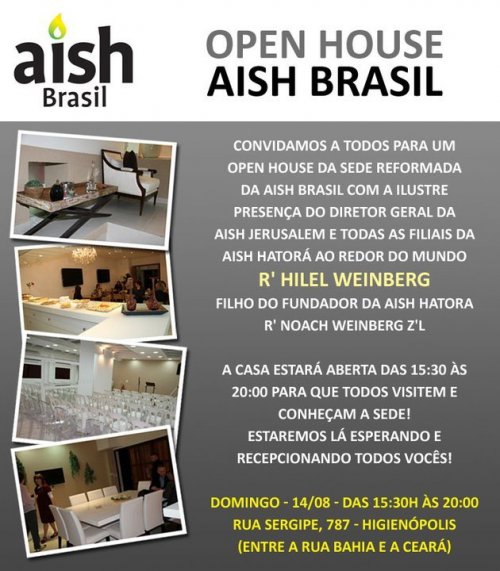 Open House da AISH BRASIL com Rabino Hilel Weinberg