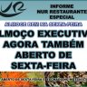 NUR Almoço Executivo agora também aberto na Sexta-feira