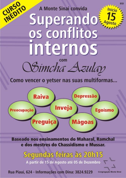 Novo Ciclo de Palestras para Mulheres com Simcha Azulay