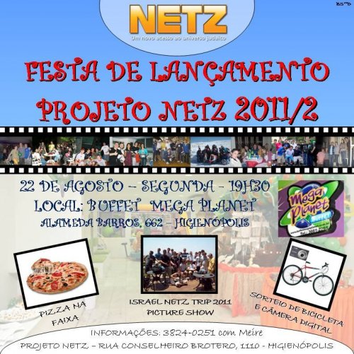 Festa de Lançamento do Projeto Netz 2011 - 2012 do Binian Olam