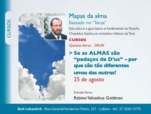 Mapas da Alma - Curso Baseado no Tanya com Rabino Yehoshua Goldman