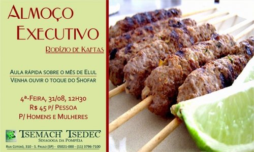 Almoço Executivo: Rodizio de Kaftas na Pompéia