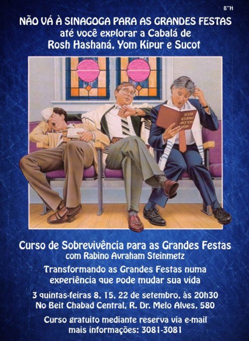 Curso de Cabalá das Grandes Festas com Rabino Avraham Steinmetz