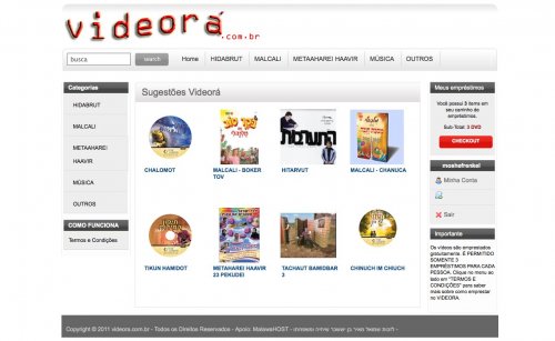 LAZER JUDAICO: Locadora e Videoteca Judaica VIDEORA.com.br para Empréstimo de DVD em Lingua Hebraica para Crianças, Jovens e Adultos