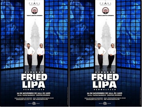 SHOW de Avraham Fried e Lipa Schmeltzer em 30 de Novembro de 2011 no Teatro Bradesco SP