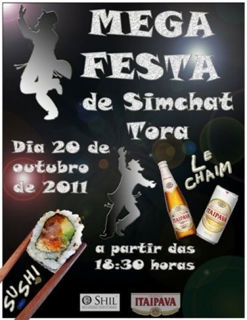 SIMCHÁ TORÁ 5772 - Mega Festa de Simchat Torá no O Shil