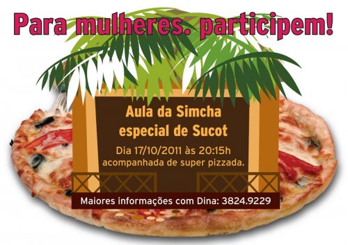 Pizzada para Mulheres na Sucá da Congregação Monte Sinai