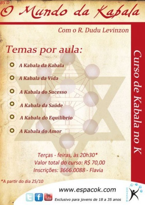 Curso: O Mundo da Kabala com Rabino Dudu Levinzon