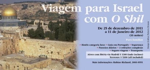 Viagem Israel para Famílias com o O Shil