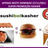 PROMOÇÃO RELAMPAGO ESPECIAL - GANHE UM SORVETE DE CASQUINHA GRÁTIS NO SUSHI BOL KASHER & BOL BURGUER