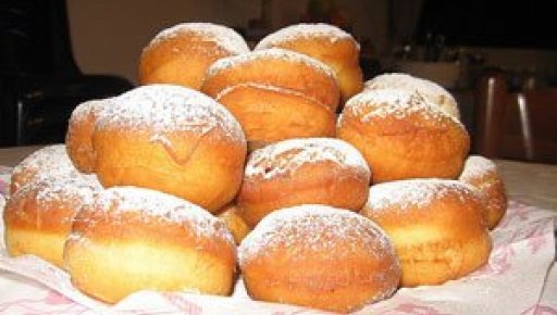 Receita de Sufganiot Parve para Chanuka