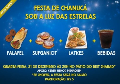 CURITIBA Jovem: Festa de Chanucá sob a Luz das Estrelas