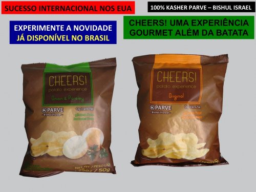 Experimente CHEERS! - Uma Experiência Gourmet Além da Batata, ... e... 100% Kosher